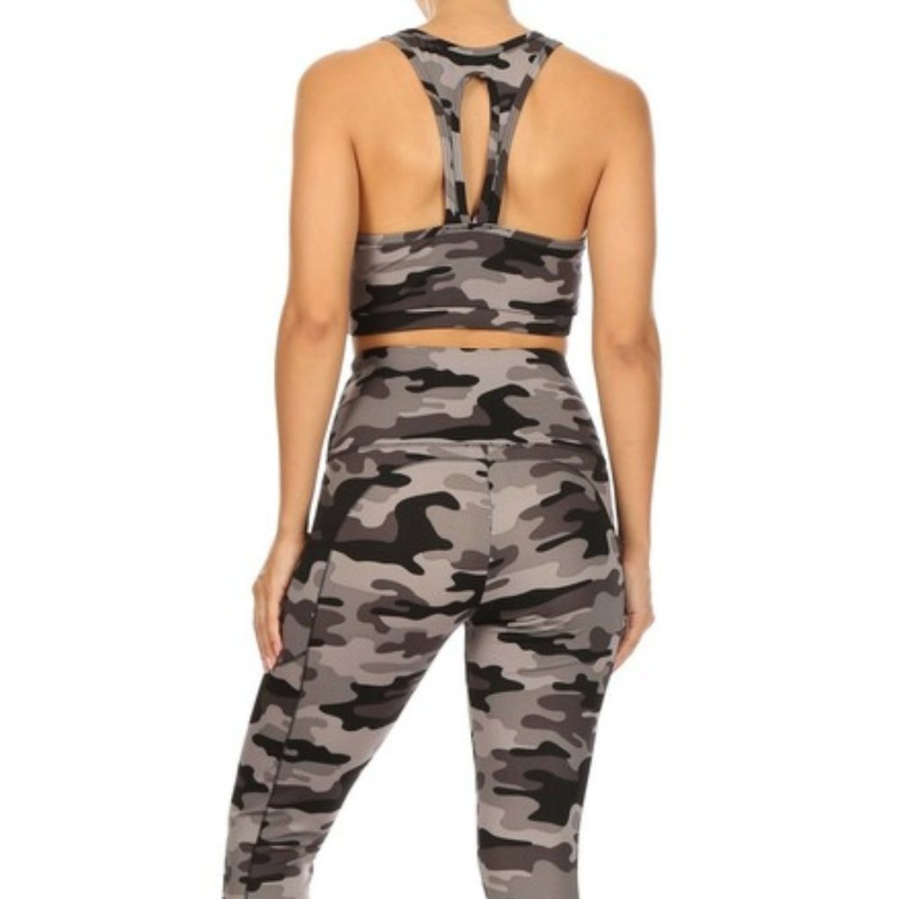Two Piece Crop Top and Legging Set